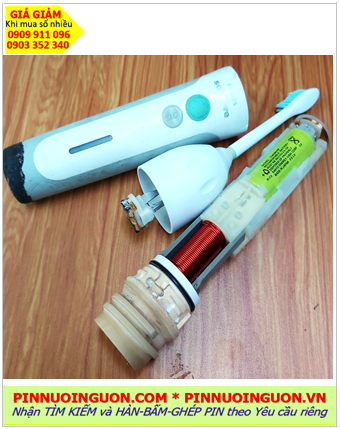 Pin sạc NiMh, Pin bàn chải đánh răng Philips /Nhận hàn chế ghép các loại pin đặc biệt cho tất cả các loại Bàn chải đánh răng 